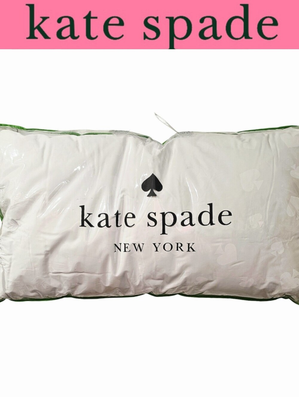 Kate Spade New York Luxury Comfort King Spade Embossed Pillow